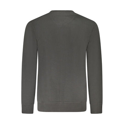 Black Cotton Men Sweater