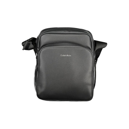 Black Polyester Men Shoulder Bag