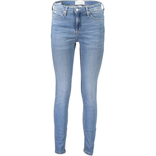 Blue Cotton Women Jeans
