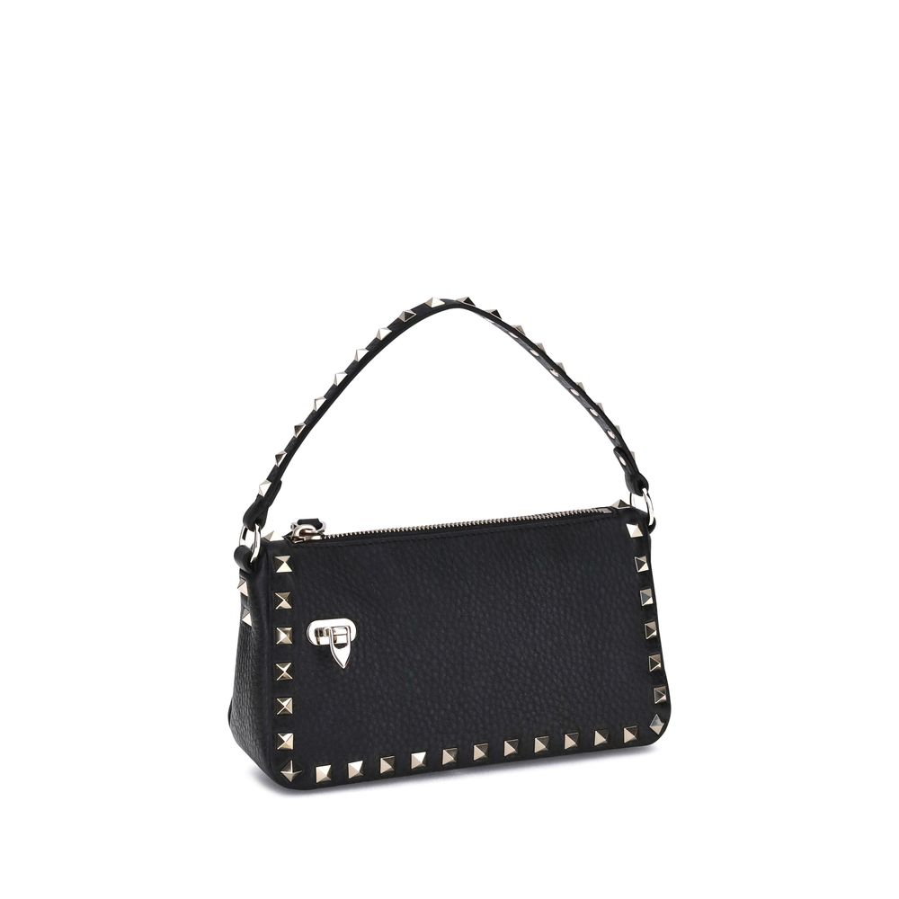 Rockstud Zip-Up Shoulder Bag