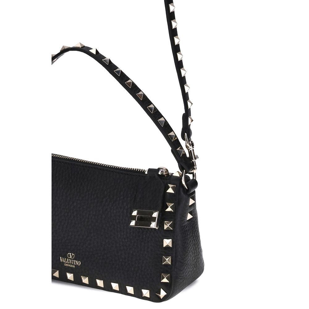 Rockstud Zip-Up Shoulder Bag