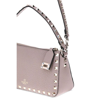 Rockstud Zip-Up Shoulder Bag