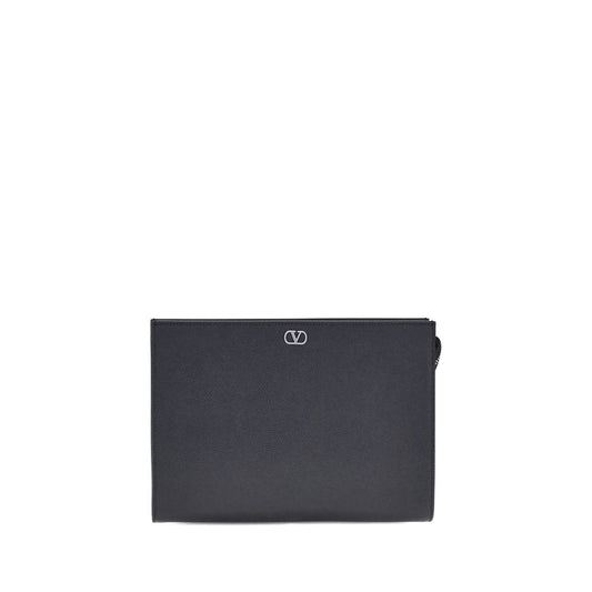 Grained leather Pouch