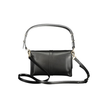 Black Polyethylene Women Handbag