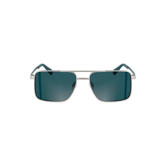 Gray Metal Men Sunglass