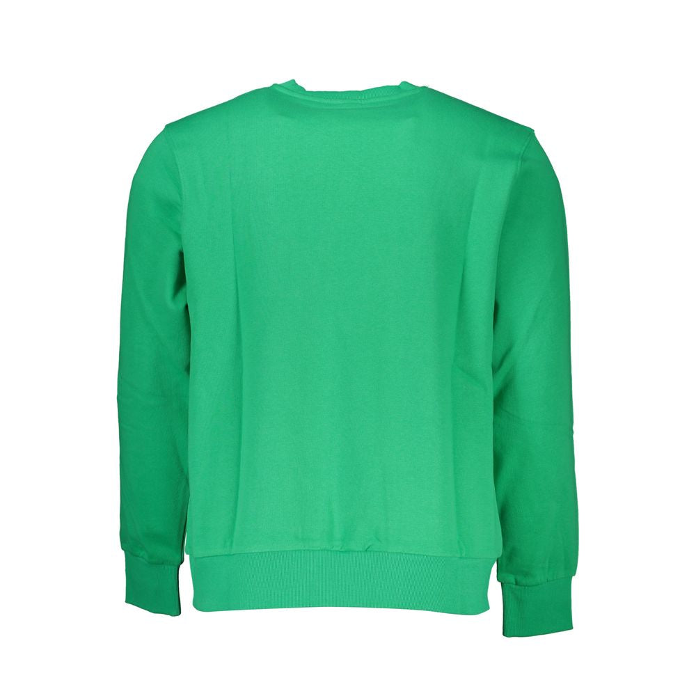Green Cotton Men Sweater