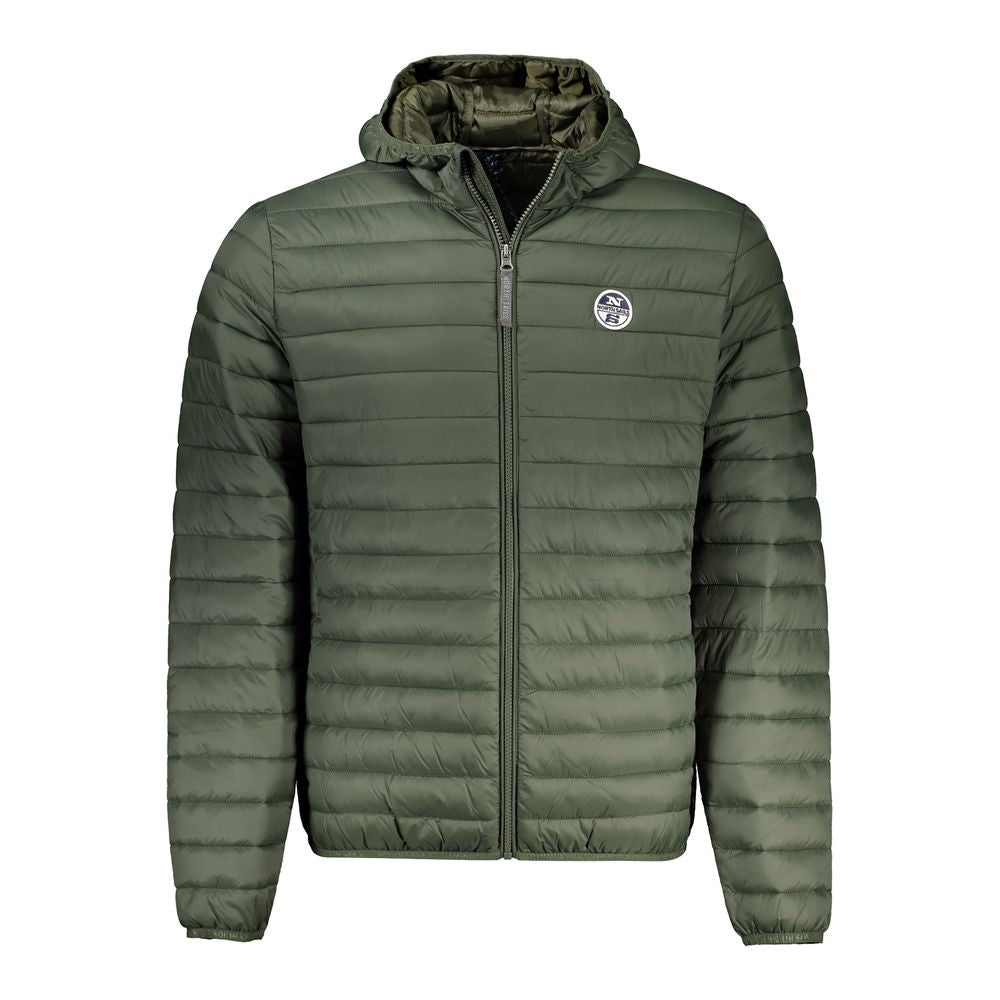 Green Polyamide Men Jacket