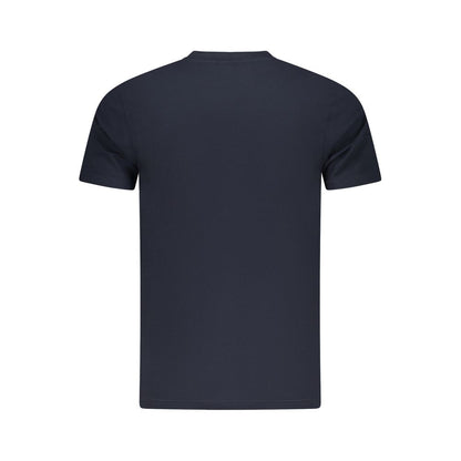 Blue Cotton Men T-Shirt