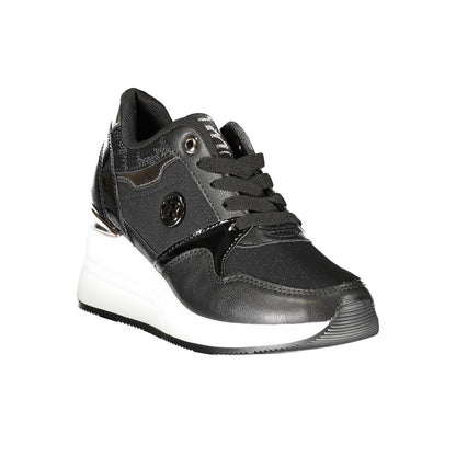 Black Synthetic Women Sneaker