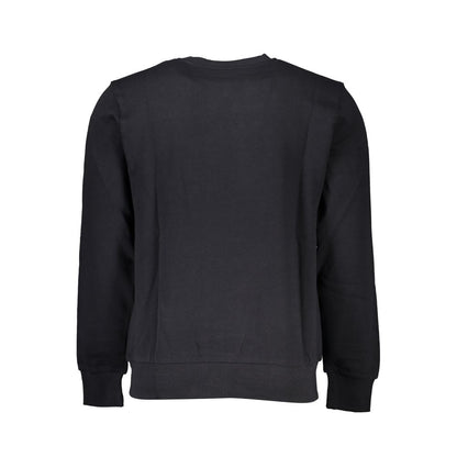 Black Cotton Men Sweater