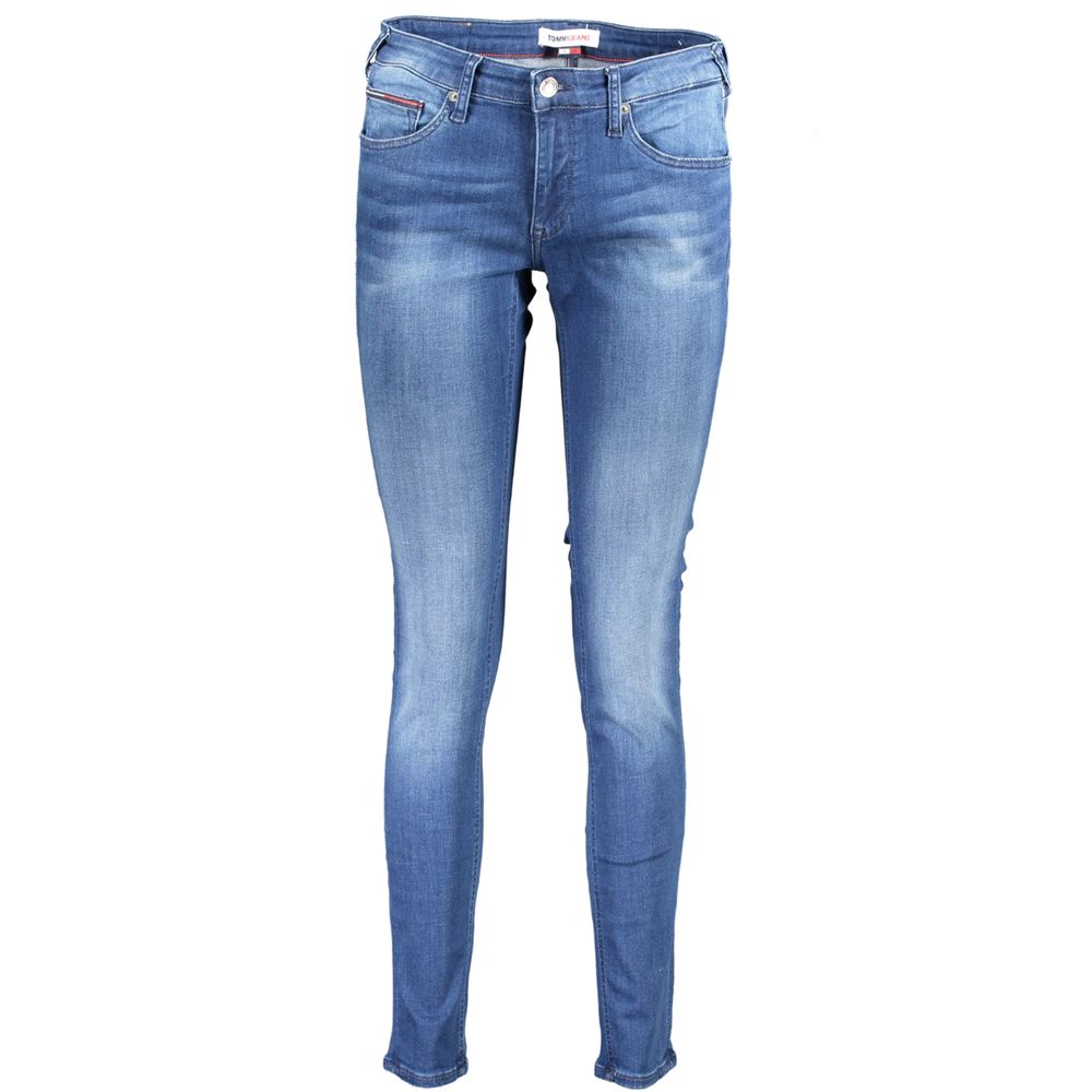 Blue Cotton Women Jeans