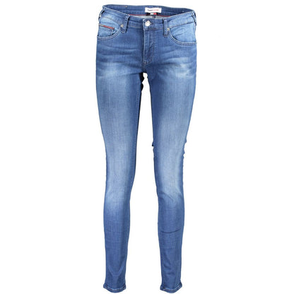 Blue Cotton Women Jeans