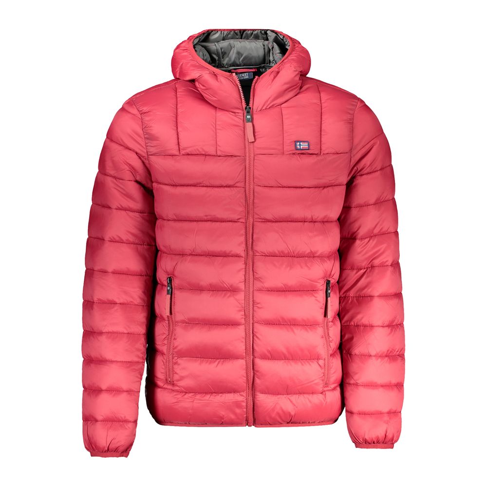 Red Polyamide Men Jacket