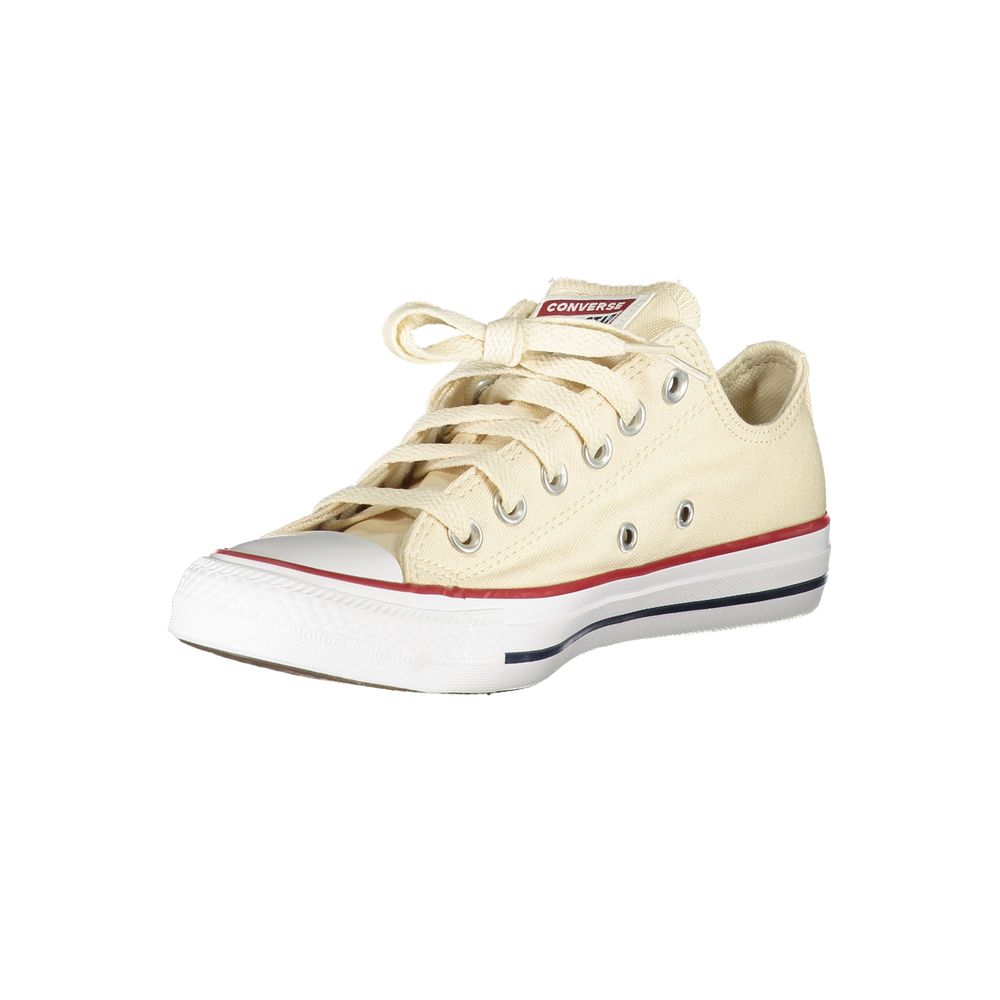 Beige Cotton Women Sneaker