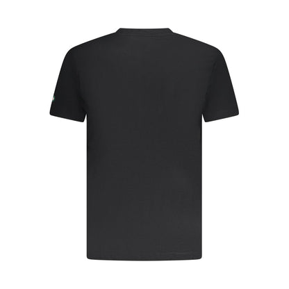 Black Cotton Men T-Shirt