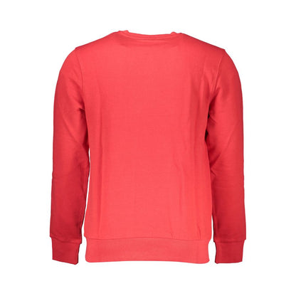 Red Cotton Men Sweater