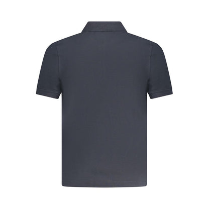 Blue Cotton Polo Shirt