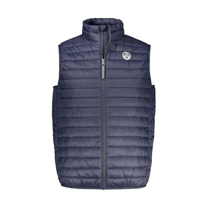 Blue Polyamide Men Jacket