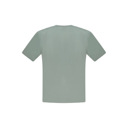 Green Cotton Men T-Shirt