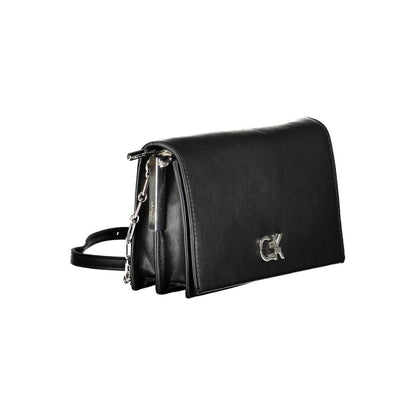 Black Polyester Handbag