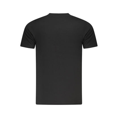 Black Cotton Men T-Shirt
