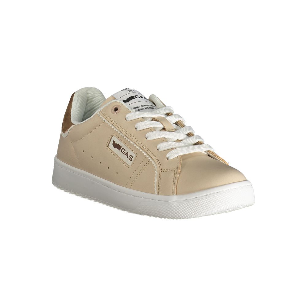 Beige Polyester Women Sneaker
