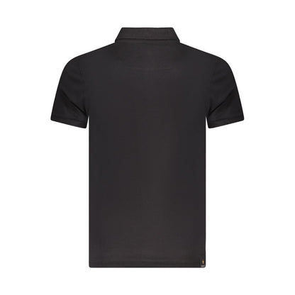 Black Cotton Polo Shirt