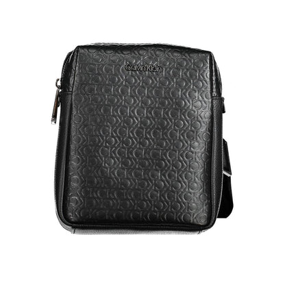 Black Polyester Shoulder Bag