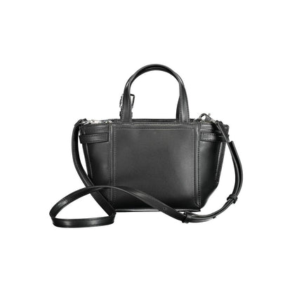Black Polyester Handbag