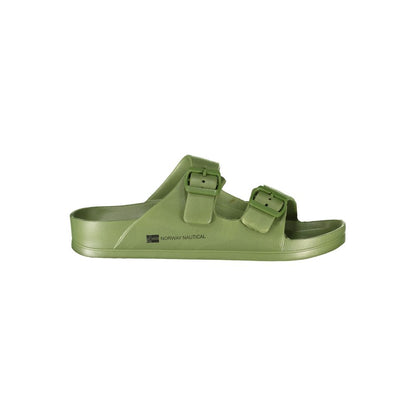 Green Plastic Men Sandal