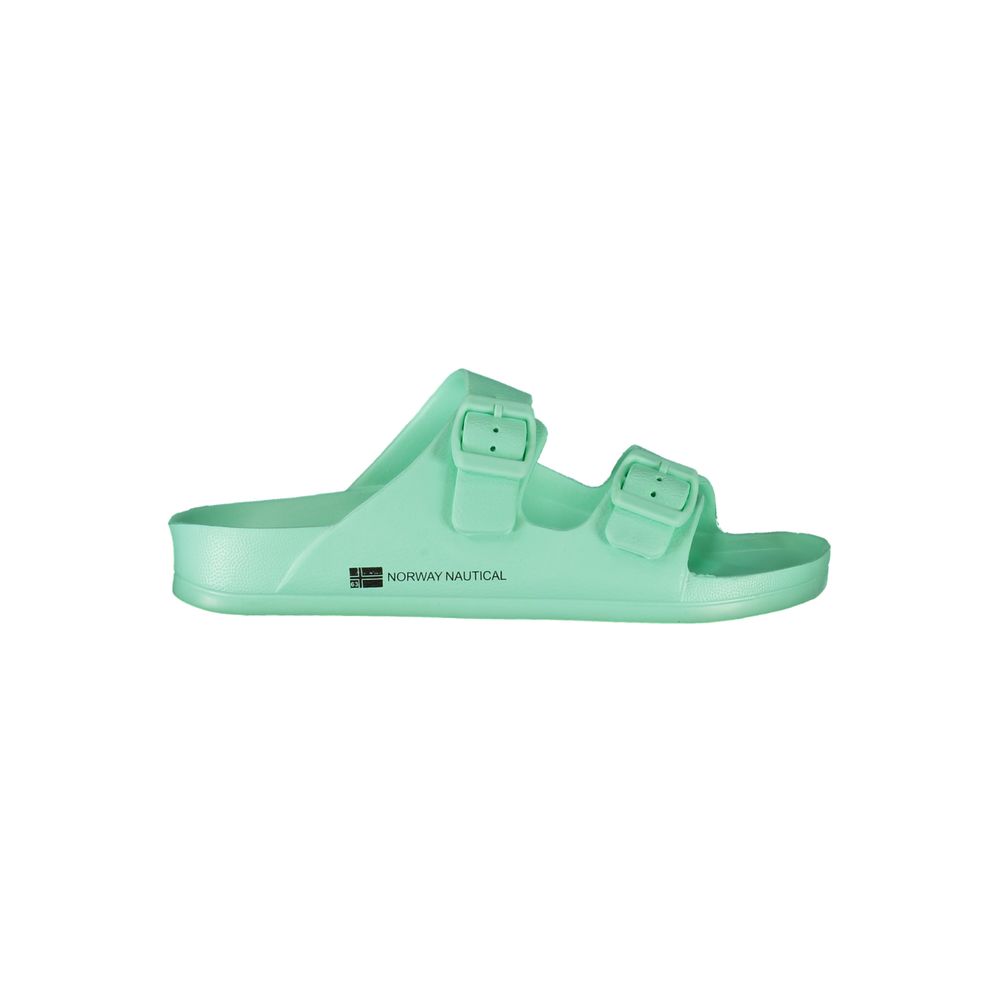 Green Plastic Women Sandal