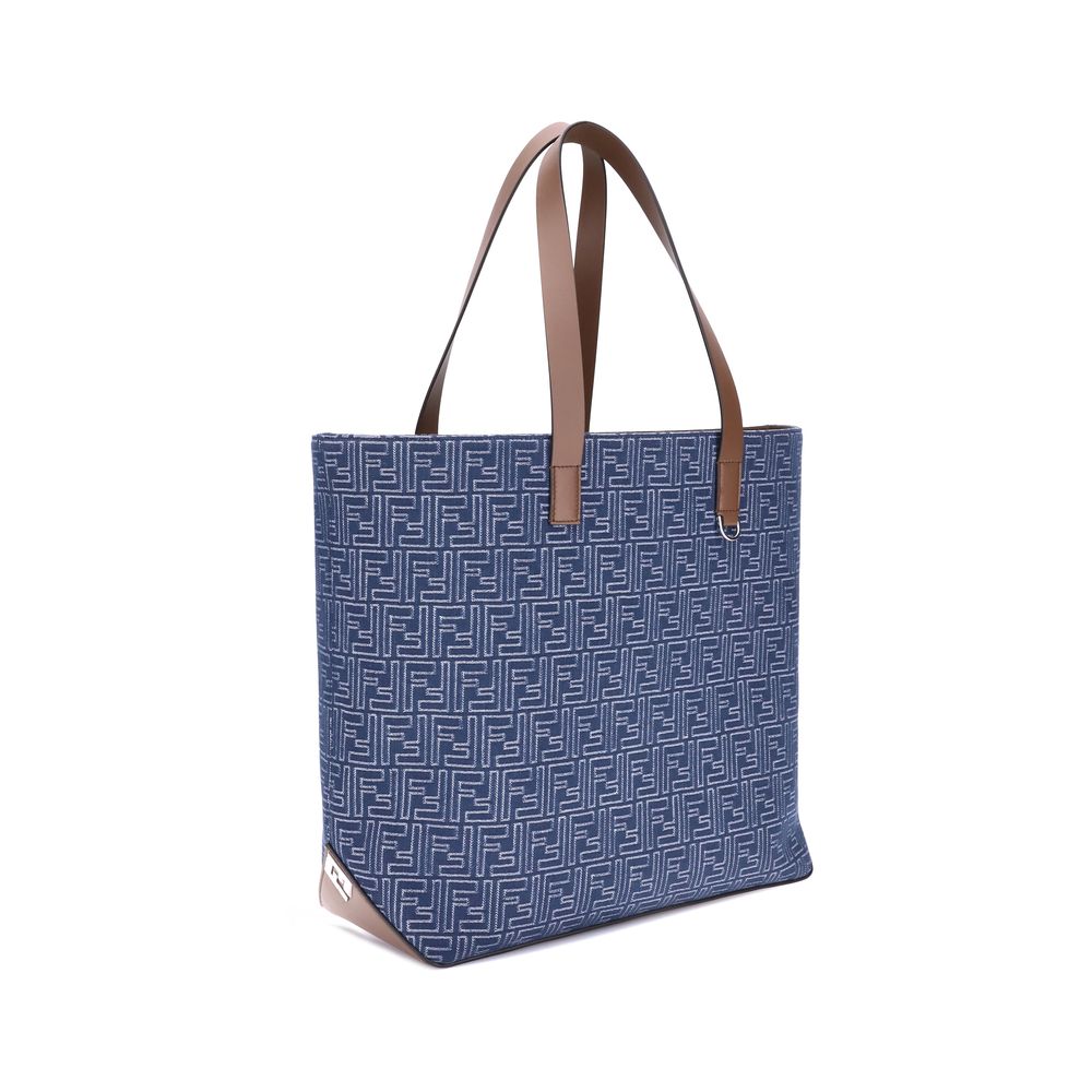 Embroderied denim Tote Bag