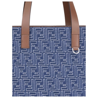 Embroderied denim Tote Bag
