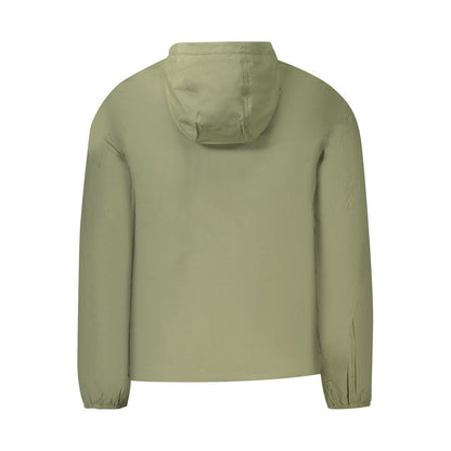 Green Nylon Men Jacket