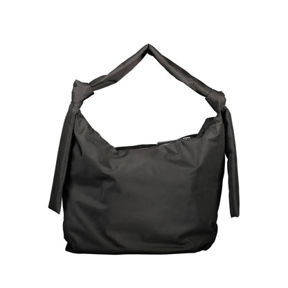 Black Polyester Handbag