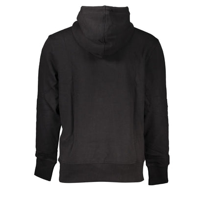 Black Cotton Men Sweater