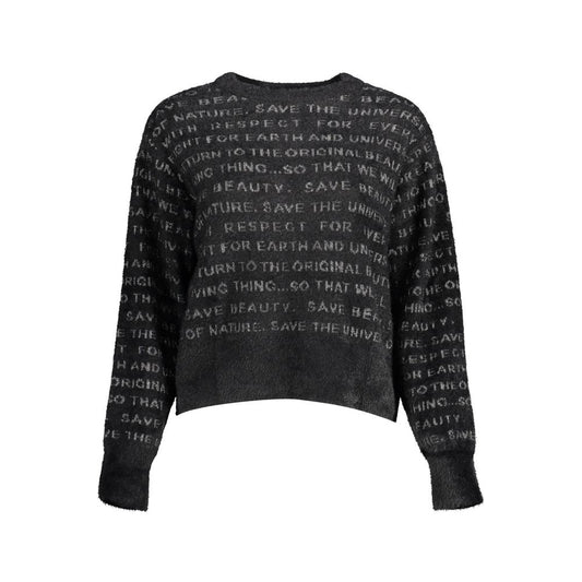 Black Polyester Sweater
