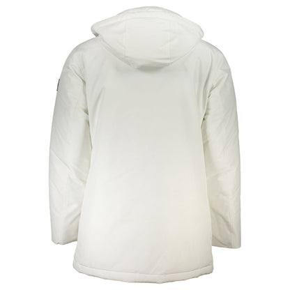 White Polyamide Men's Jacket