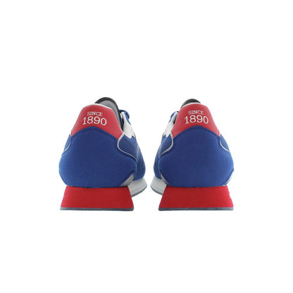 Blue Polyester Sneaker