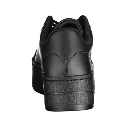 Black Polyester Sneaker