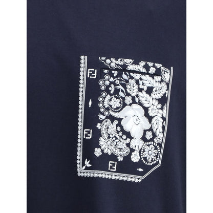 T-Shirt with bandana print pocket