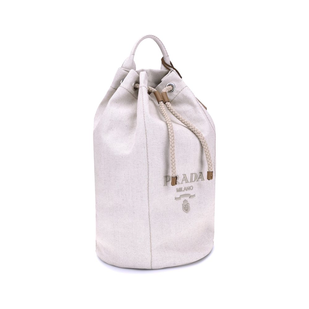 Linen Bucket Bag