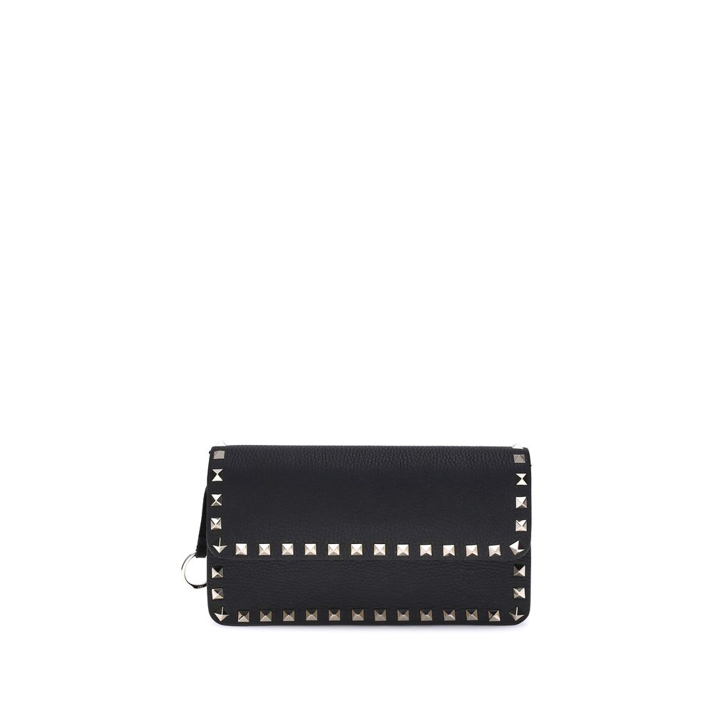 Rockstud Pochette with chain