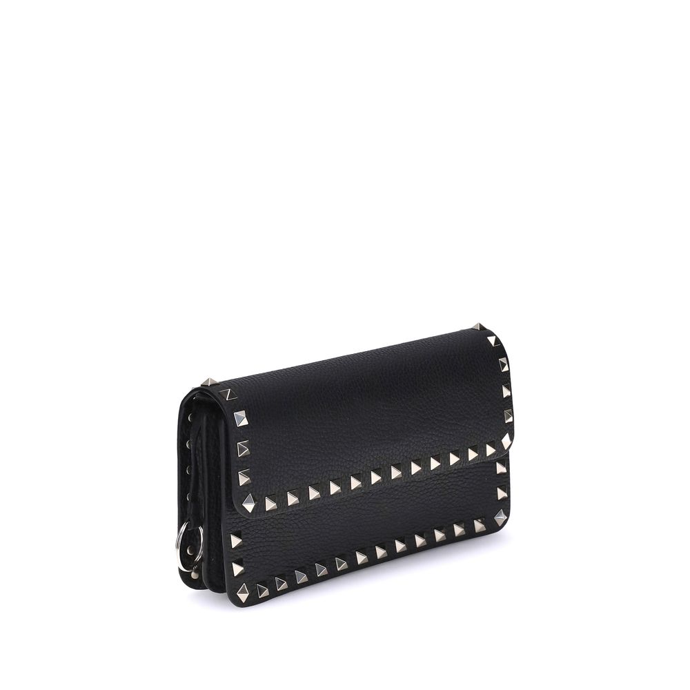 Rockstud Pochette with chain