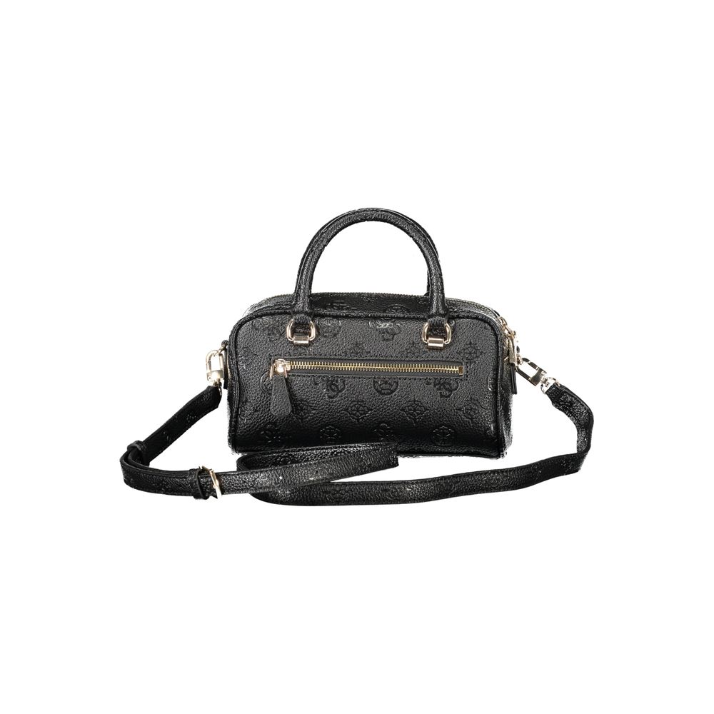 Black Polyethylene Women Handbag