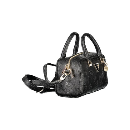 Black Polyethylene Women Handbag