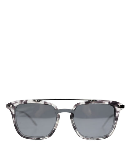 Gray Havana Acetate Square DG4327 Eyewear Sunglasses