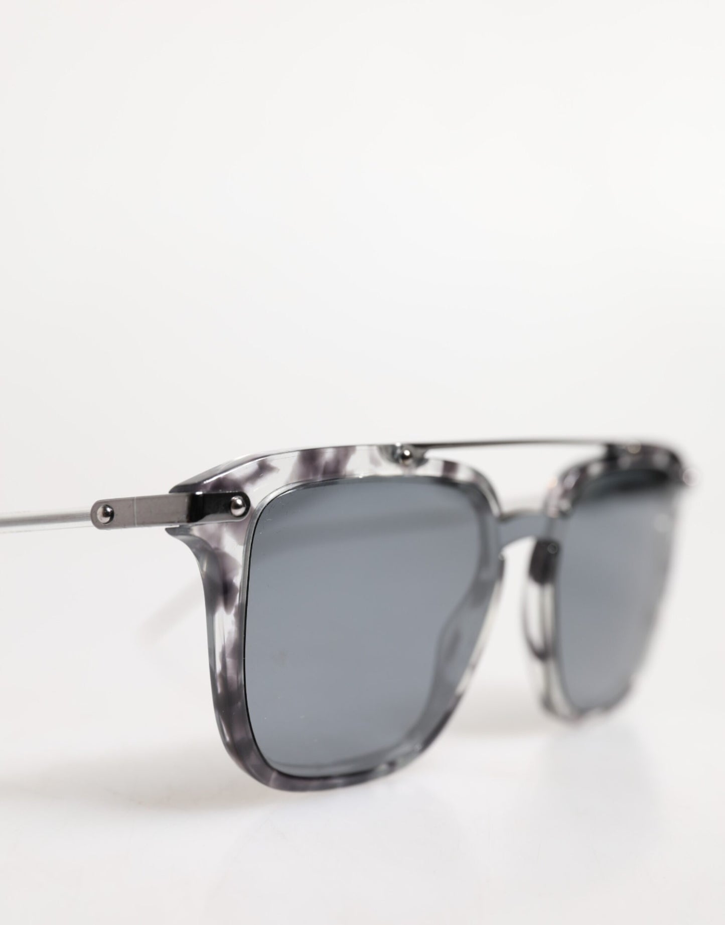 Gray Havana Acetate Square DG4327 Eyewear Sunglasses
