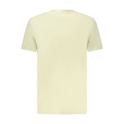 Green Cotton Men T-Shirt