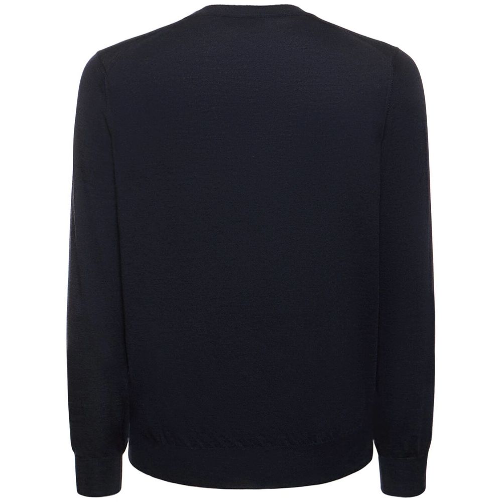 Blue Cashmere Men Sweater